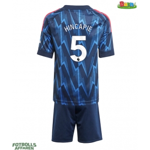 Arsenal Piero Hincapie #5 Bortaställ Barn 2025-26 Kortärmad (+ Korta byxor)